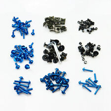 Motorcycle Bodywork Blue Fairing Screws Bolt Nuts Kit For Harley Honda Kawaski