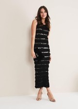 Phase Eight Dress Fringed