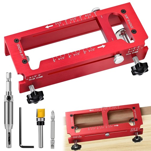 Door hinge jig for router - jig,