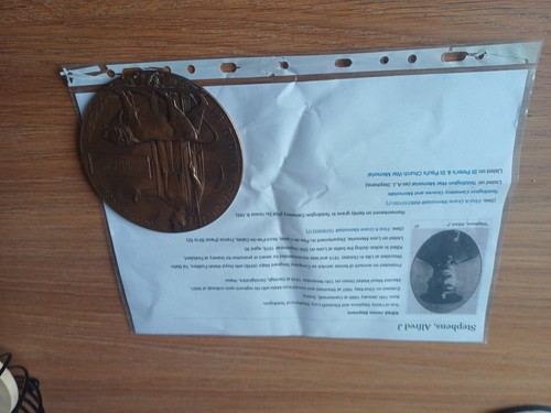 Ww1 death plaque - death, with