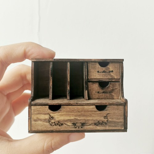 Mini bookcase dolls house - bookcase,