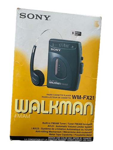 Sony fx21 walkman boxed - sony, wm-fx21
