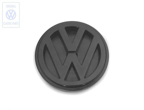Emblem badge black - vw, black,