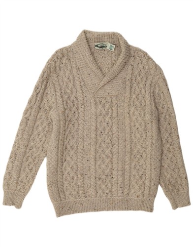 Aran crafts mens shawl neck - crafts,
