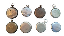 Job Lot of 8 Vintage and Antique Pocket Watch Cases