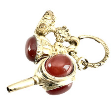 Collection of Carnelian, Opal Charm Pendants, Watch Key - Perfect Gift