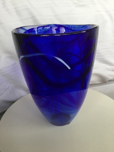 Kosta boda contrast vase - kosta, blue