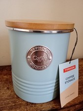Typhoon Living Tea Coffee Tin - Blue, New. 24 HOUR PRICE SLAM.