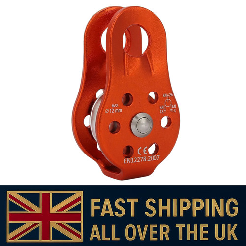 Climbing pulley 26kn aluminium - climbing,