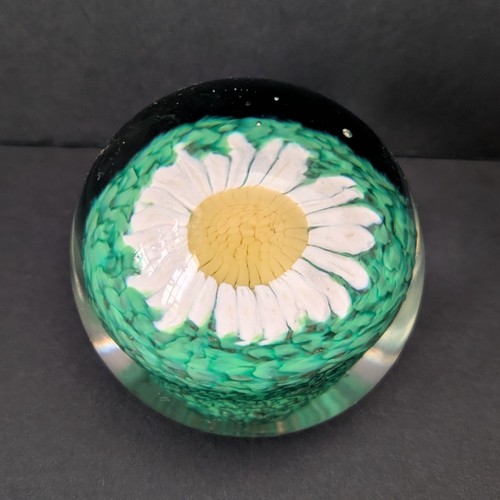 Vtg murano green yellow - murano,