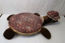 Vintage 1950s Large Turtle Tortoise Pouffe Footstool Mid Century Retro Kitsch F2