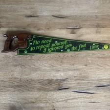 Vintage Hand Painted Hand Saw