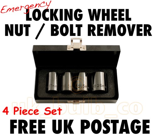 Locking wheel nut bolt - wheel, remover