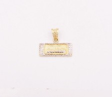 Jesus Last Supper Crucifix Diamond Cut Charm Pendant Real 10K Yellow White Gold