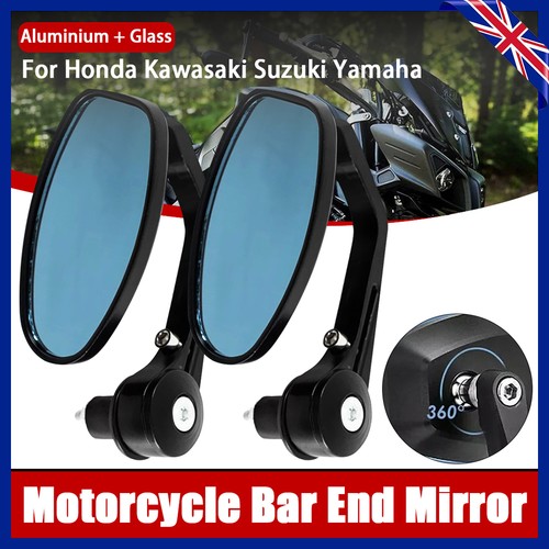 2pcs motorcycle rearview - 2pcs, 7/8''