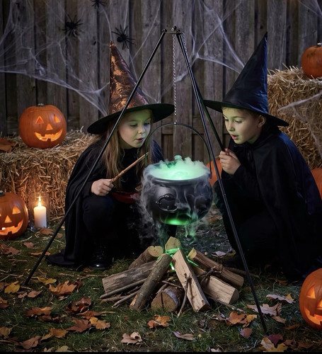 Halloween witch cauldron - cauldron, with