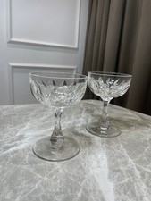Pair Cut Crystal Champagne