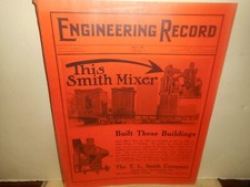1910 ENGINEERING RECORD Magazine BUFFALO Bailey Ave Bridge New York Barge Canal
