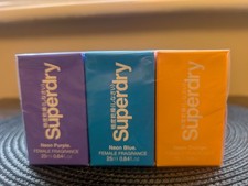 Superdry Neon Cologne Spray Gift Set 3 x 25ml - For HER - Free Delivery