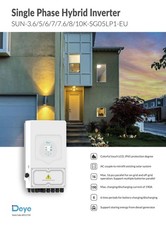 Deye 8000W Single Phase Inverter Hybrid Solar 8KW WIFI 160-500V 51.2V Batt