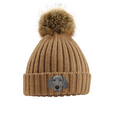 WEIMARANER POM POM BEANIE