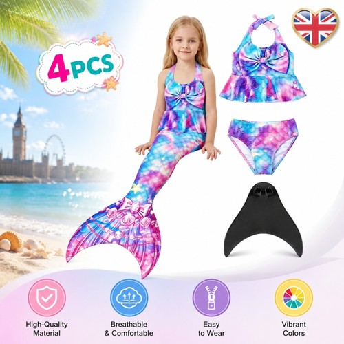 Mermaid tail swimsuit kids - swimsuit,