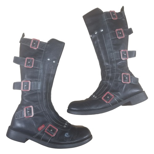 Vtg miss sixty black leather - miss,