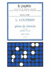 Pieces de Clavecin Vol.1 Louis Couperin Harpsichord Score Édition
