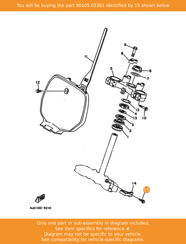 Yamaha bolt flange - bolt,,