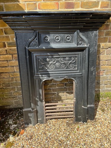 Victorian cast iron fireplace - victorian,