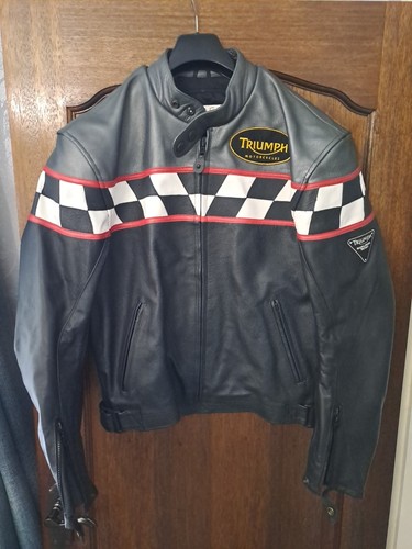 Triumph leather motorbike