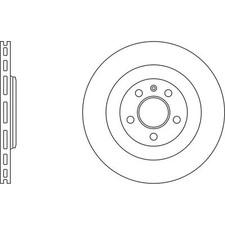 2x Brake Discs Vented For Audi