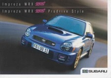 Subaru Impreza WRX STI Brochure Catalog 09/2001, Germany / Deutsch
