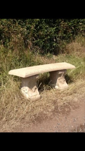 Garden bench cast - garden,