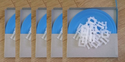 Blue pallet box strapping - 5x,