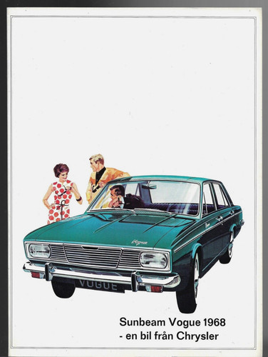 Sunbeam vogue 1725cc saloon - sunbeam,