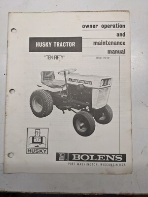 Bolens huskey manual safety - bolens,