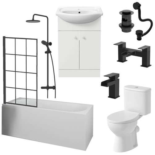 Complete bathroom suite - complete,