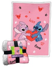 Coperta Sherpa Disney Stitch Love