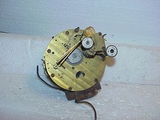 Antique 4 Inch Round Electric Striking Clock Movement parts repair J