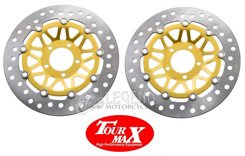 Tourmax front brake discs - front, x2