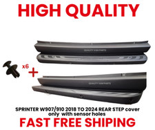 SPRINTER W907/910 2018 TO 2024 REAR STEP cover only with sensor holes+ x6 clips
