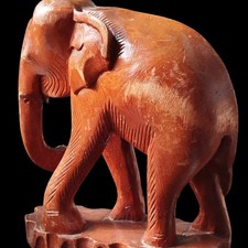 Large Vintage Hand Carved