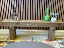 3 Seater Garden Sleeper Bench Custom Name And Personal Message.