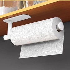 Kitchen Roll Holder Paper Toilet Towel Under Shelf Cabinet Storage Rack Hanger