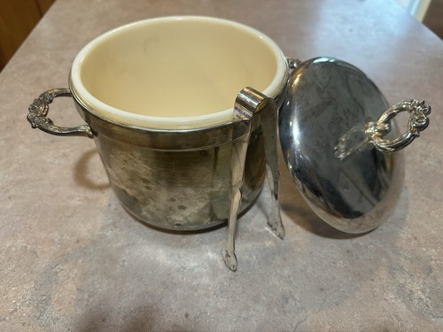 Vintage silver plate - plate, ice