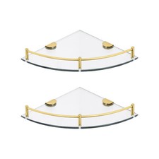 2 Pack Clear Glass Corner