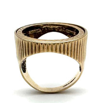 9ct Full Sovereign Ring Mount size Q