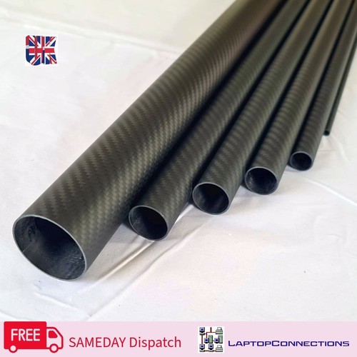 Carbon fiber tube rolled - carbon,