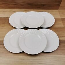 6 x Royal Worcester Moonlight White Swirl Porcelain 6.25" Side Plates